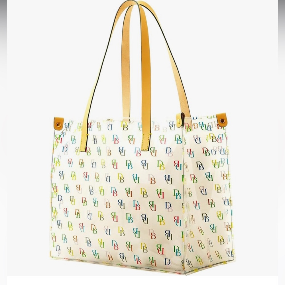 Dooney & Bourke Multicolor shopper Tote Bag brand new see through - Picture 2 of 6